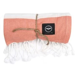Alma Hamam Bath Sheet 80x180 Cm, Orange -Sunny Garden Shop recycled by wille badlakan hamam alma 80x180cm orange vit 10