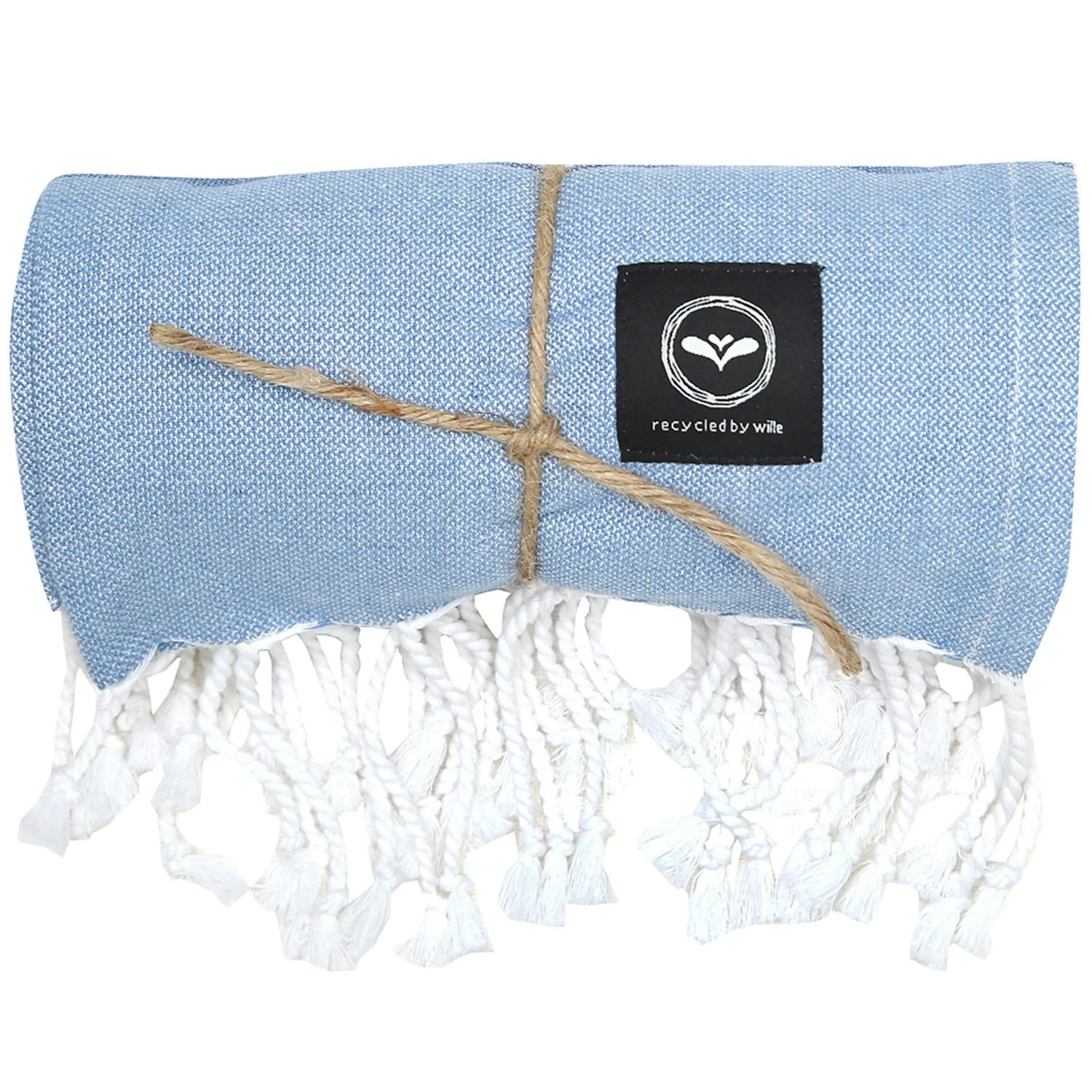 Kochi Hamam Bath Sheet 80x180 Cm, Blue 4 Kochi Hamam Bath Sheet 80x180 Cm, Blue - Image 2