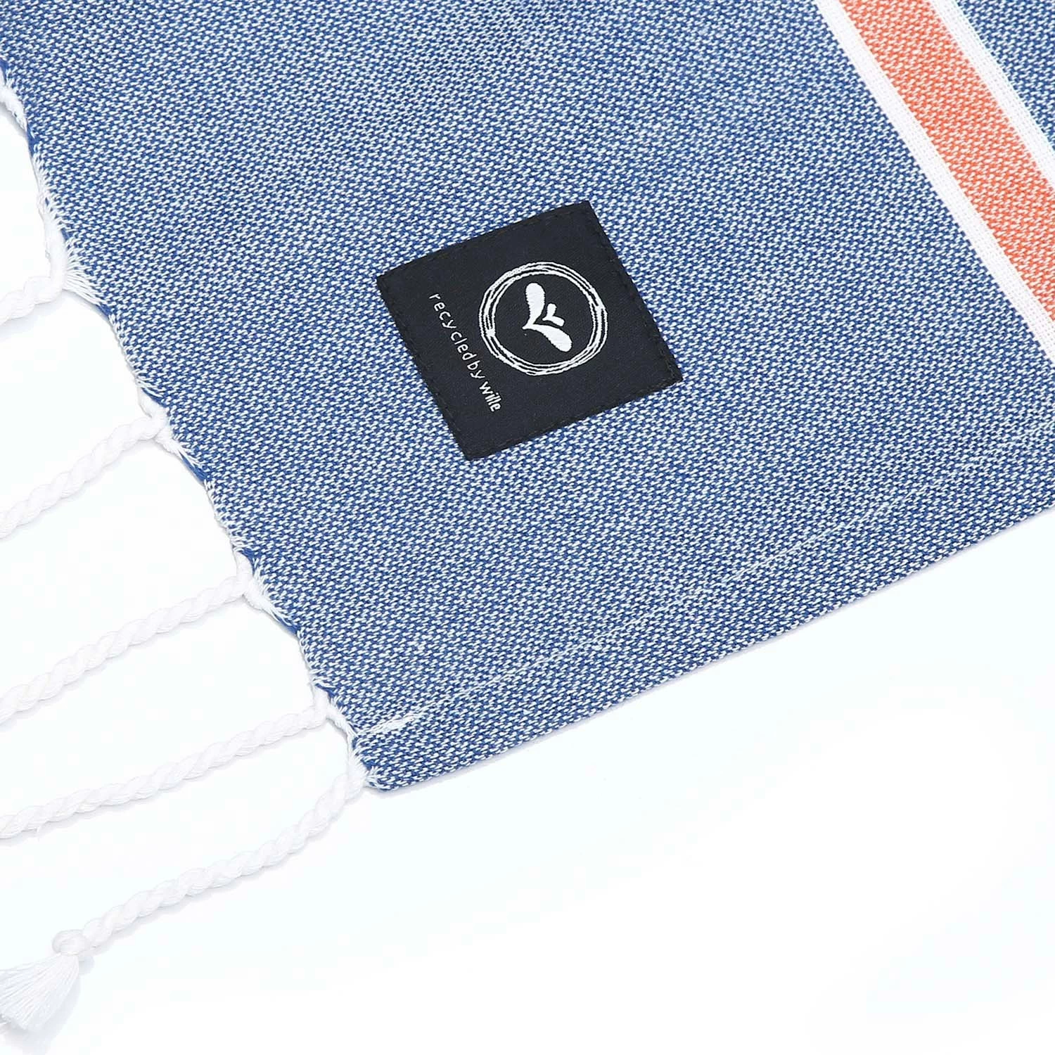 Koster Hamam Bath Sheet 80x180 Cm, Blue/Orange 4 Koster Hamam Bath Sheet 80x180 Cm, Blue/Orange - Image 2