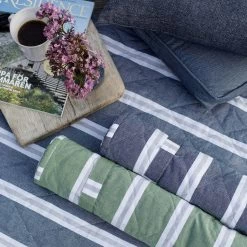 Svea Beach Mattress With Pillow 70x170 Cm, Marin -Sunny Garden Shop recycled by wille beachmadrass svea 70x170 cm gron vit 9