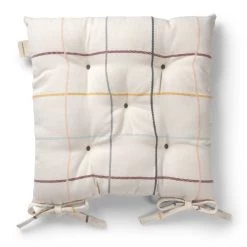 Outdoor Check Seat Pad 40x40x4 Cm, Multi