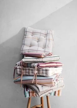 Outdoor Stripes Dyna 40x8x40 Cm Multi -Sunny Garden Shop rosendahl copenhagen seat pad with tie strings 40x40 cm 2