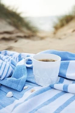 Sagaform Ella Hamam Towel 145x250 Cm, Blue -Sunny Garden Shop sagaform ella hamam towel 145x250 cm 6