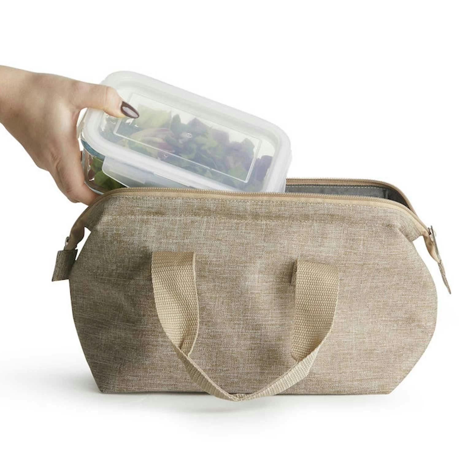 Sagaform Nautic Cooler Bag Beige, Small 5 Sagaform Nautic Cooler Bag Beige, Small - Image 3