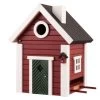 Multiholk Red Cottage -Sunny Garden Shop wildlife garden multiholk birdhouse bird feeder 1