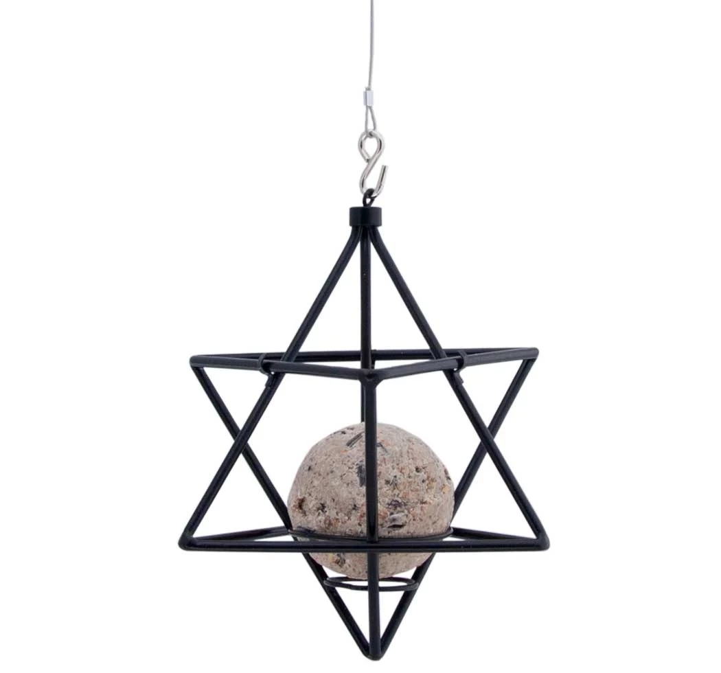 Suet Ball Feeder Star, Black 3 Suet Ball Feeder Star, Black