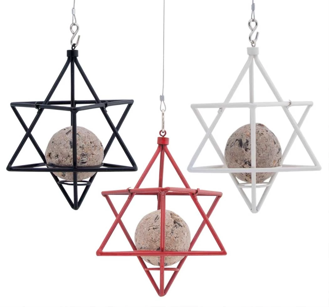 Suet Ball Feeder Star, Black 4 Suet Ball Feeder Star, Black - Image 2